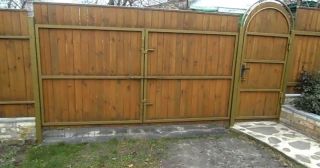 Купить распашные ворота деревянные Нурлат, цена от 2779 руб.